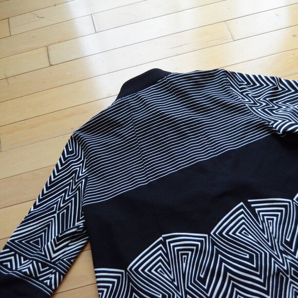 Ali Miles Black White Babydoll Jacket Size XL - Picture 9 of 11